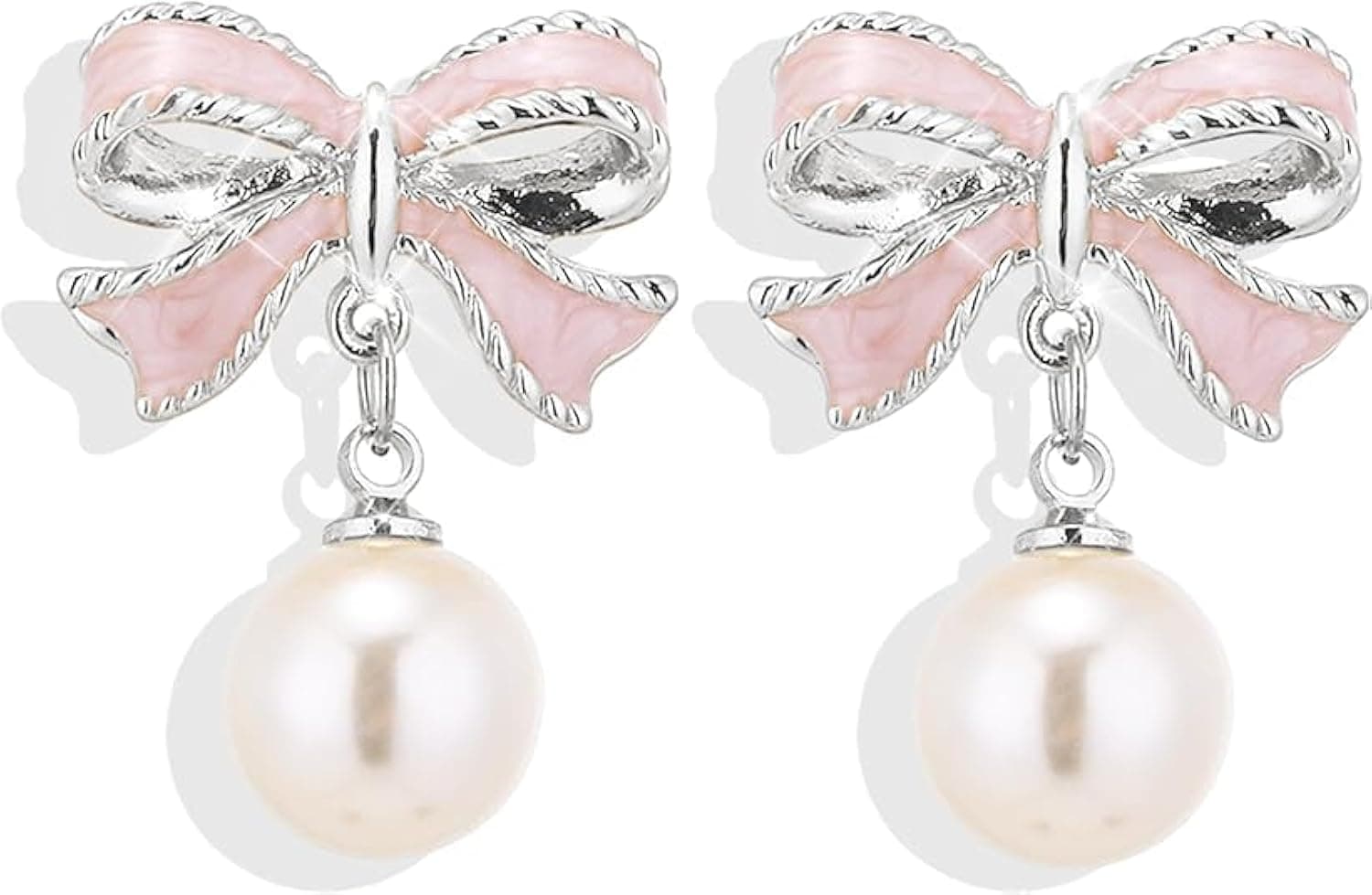 Elegant Bow Drop Earrings Gift Set