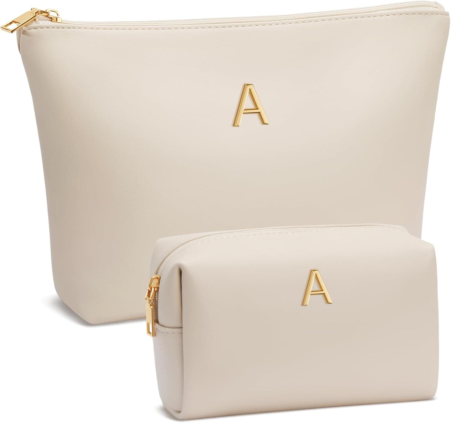 Personalized Initial Makeup Bag Set