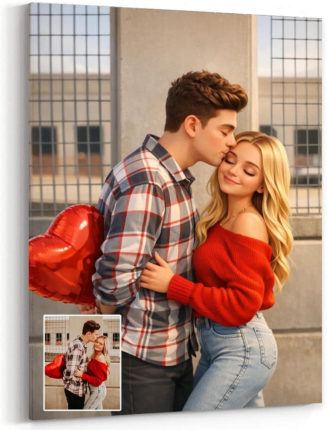 Custom Cartoon Portrait Wall Art Print