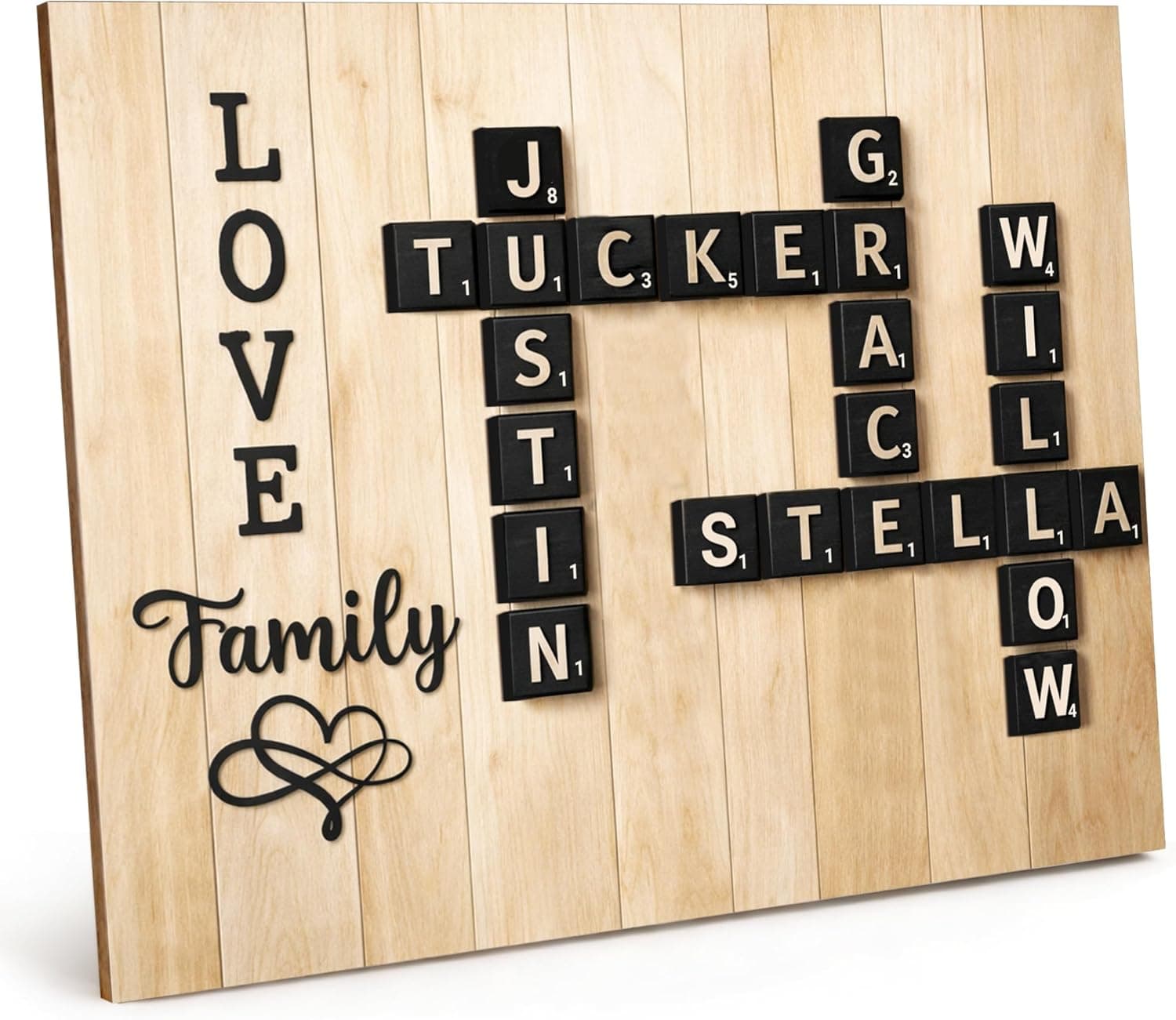 Personalized Family Crossword Wall Art
