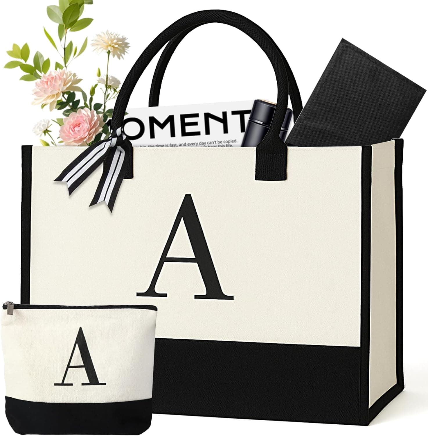 Personalized Canvas Tote Bag Gift Set