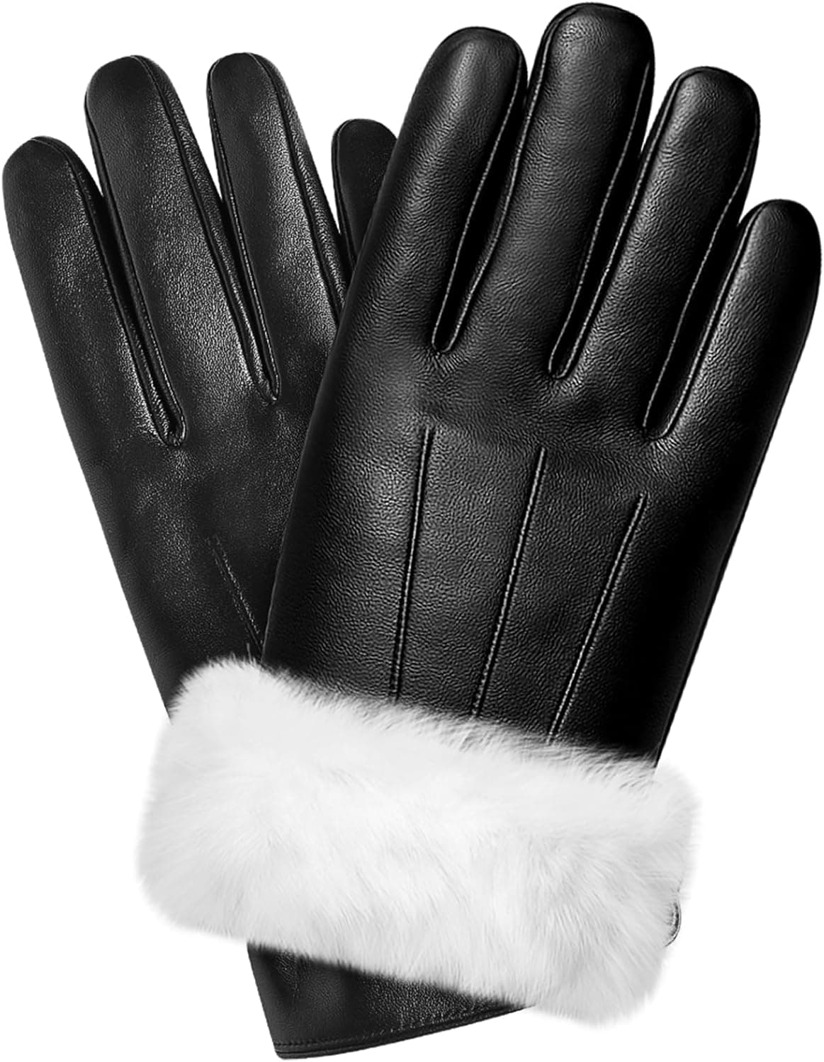Luxury Sheepskin Leather Gloves Gift Set