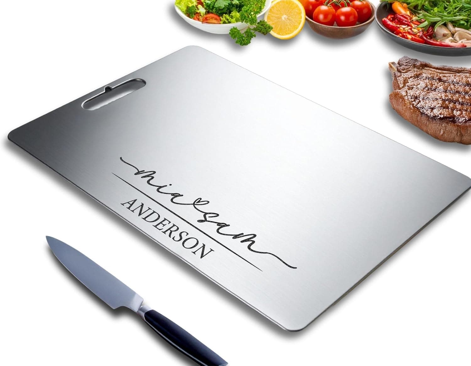 Personalized Titanium Cutting Board
