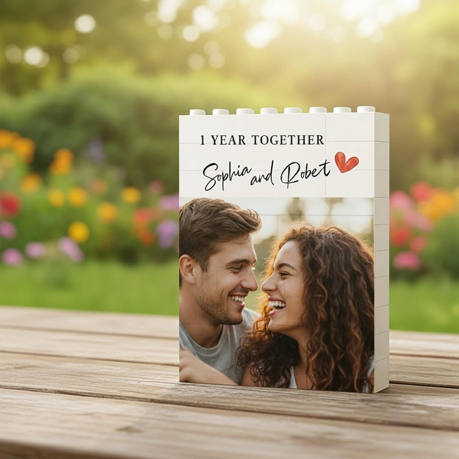 Personalized Building Brick Photo Frame