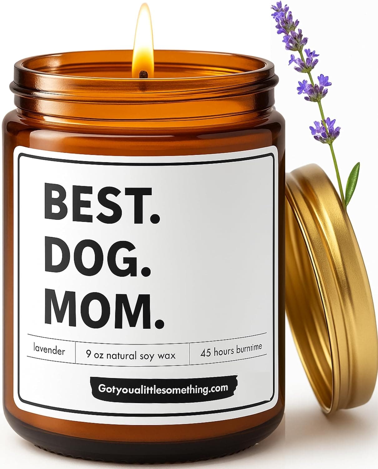 Best Dog Mom Scented Candle Gift Set