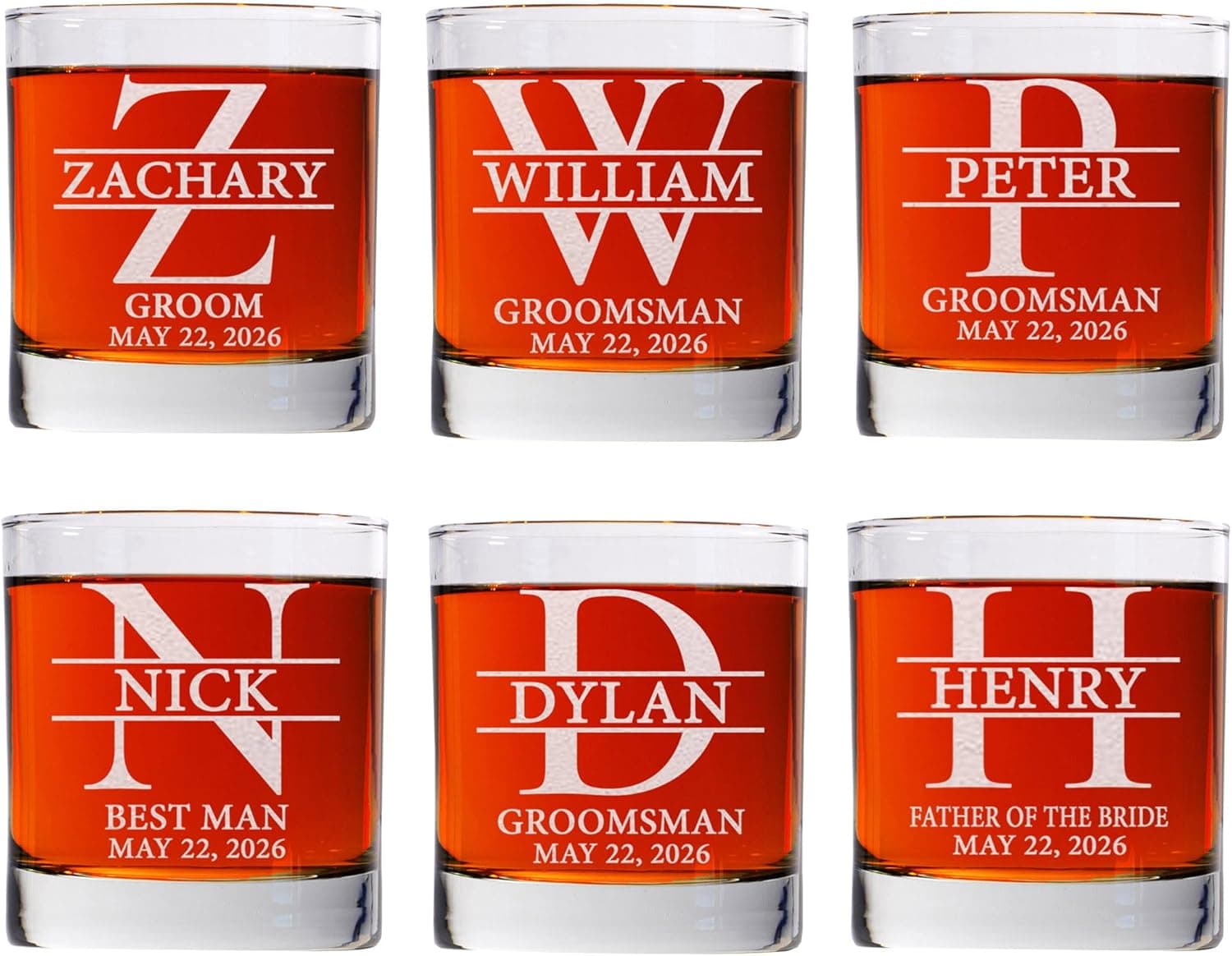 Personalized Whiskey Glass Set