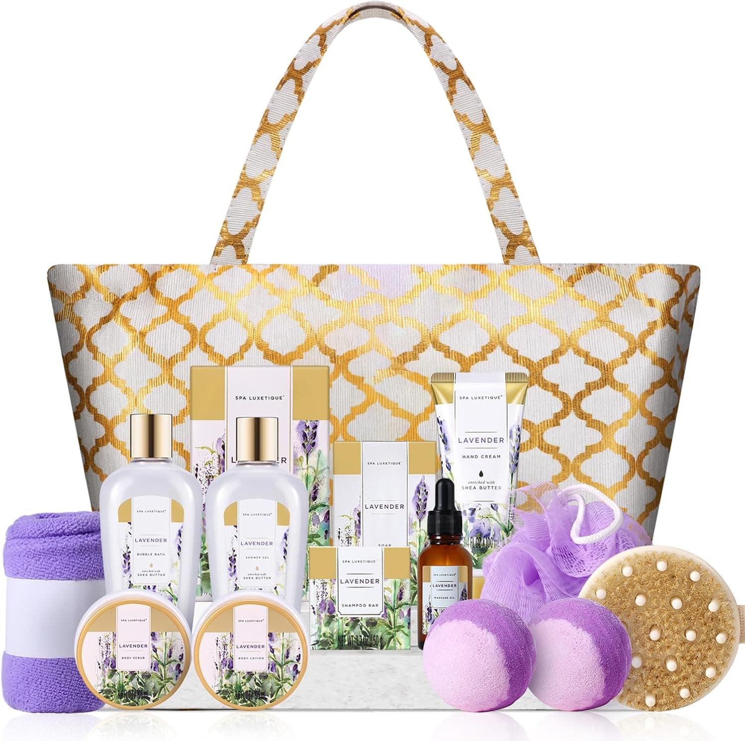 Spa Luxetique Lavender Gift Basket