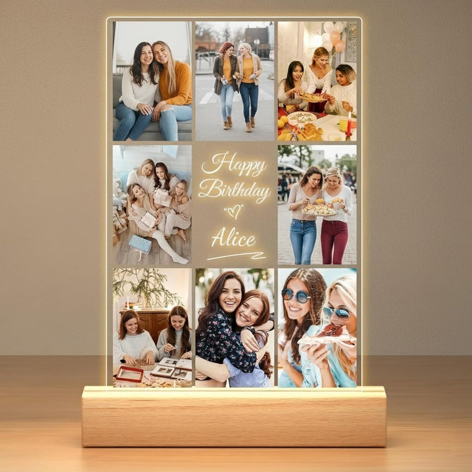 Personalized Night Light Photo Frame